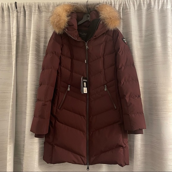 Pajar Jackets & Blazers - NWT designer burgundy down coat